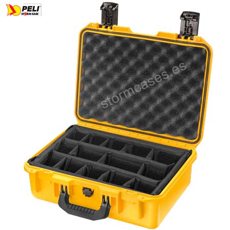 PELICAN STORM CASE iM2100 amarilla con divisores