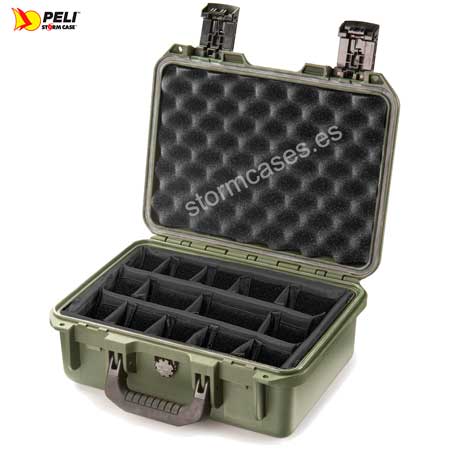 PELICAN STORM CASE iM2100 verde con divisores