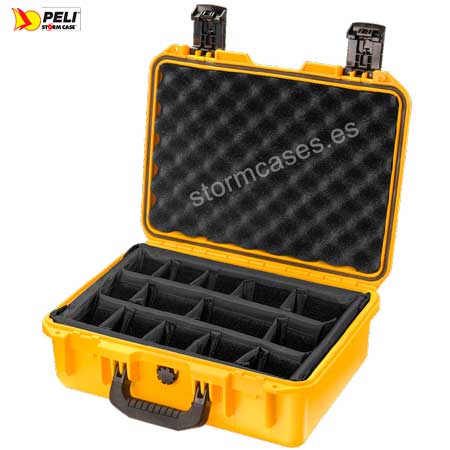 PELICAN STORM CASE iM2200 amarilla con divisores