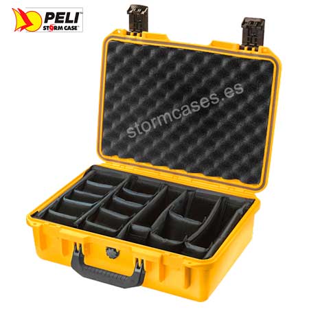 PELICAN STORM CASE iM2300 amarilla con divisores