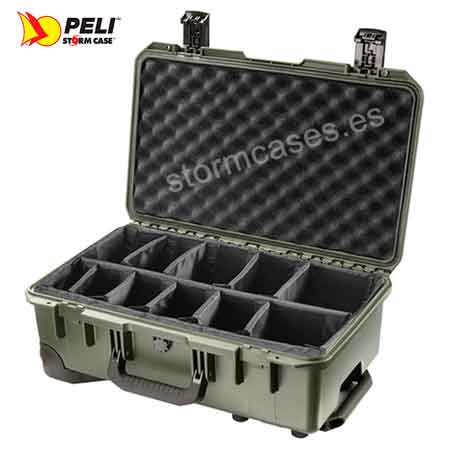 PELICAN STORM CASE iM2500 verde con divisores