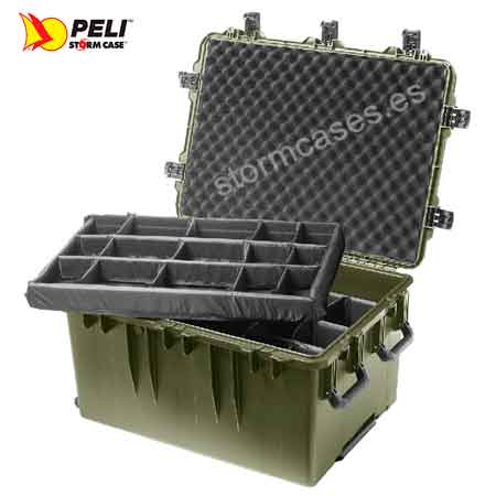 PELICAN STORM CASE iM3075 verde con divisores